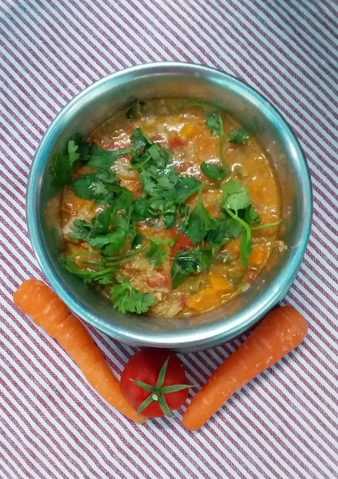 கேரட் பீன்ஸ் குருமா  /Carrot Beans Kurma செய்முறை முக்கிய புகைப்படம்