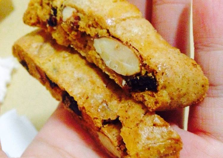 Easiest Way to Prepare Super Quick Homemade Lemon cranberry Almond Biscotti