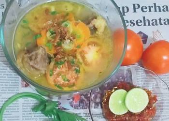 Resep Unik Soto iga segar Gurih Mantul