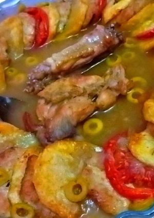 صورة لوصفة طبق دوائر اللحم والبطاطا والطماطم في الفرن🤤❤️
