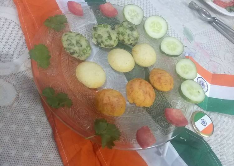 Easiest Way to Make Quick Tricolor suji appe
