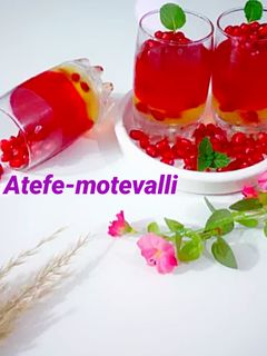 عکسی از دستور ژله انار دو رنگ
