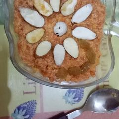 A picture of Gajar ka halva.