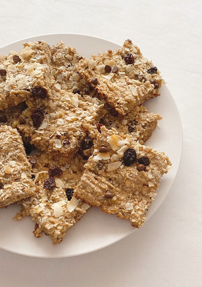 Una foto de Barritas de Banana y Avena
