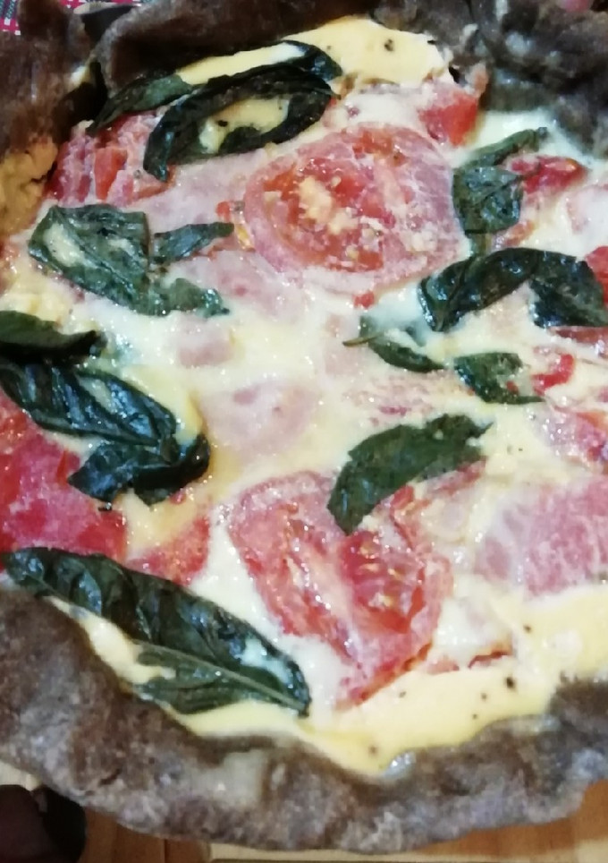 Una foto de Tarta caprese masa integral y algo más! (tip al final)