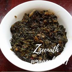 A picture of Hyderabadi Maat or Amaranthus Fry.