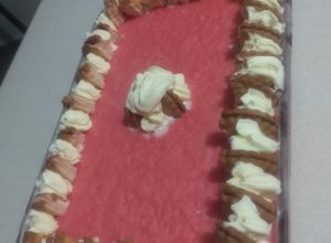 Una foto de Gelatina espumosa de fresa