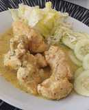 Pollo a la mostaza
