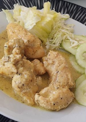 Una foto de Pollo a la mostaza