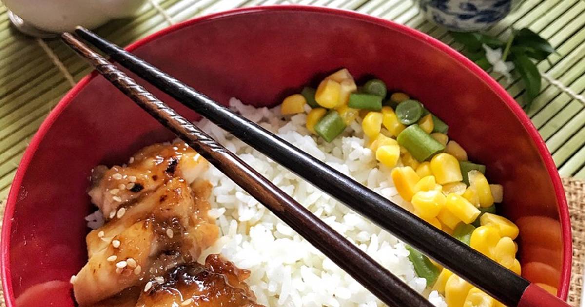 55 resep chicken teriyaki rice bowl enak dan sederhana 