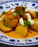 Papas chorreadas