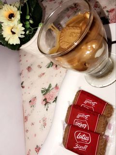 صورة لوصفة حلى كاسات اللوتس 🌼