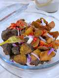 Fried cow offal