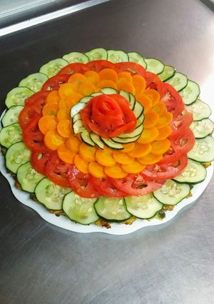Una foto de Tarta de caballa y zapallitos