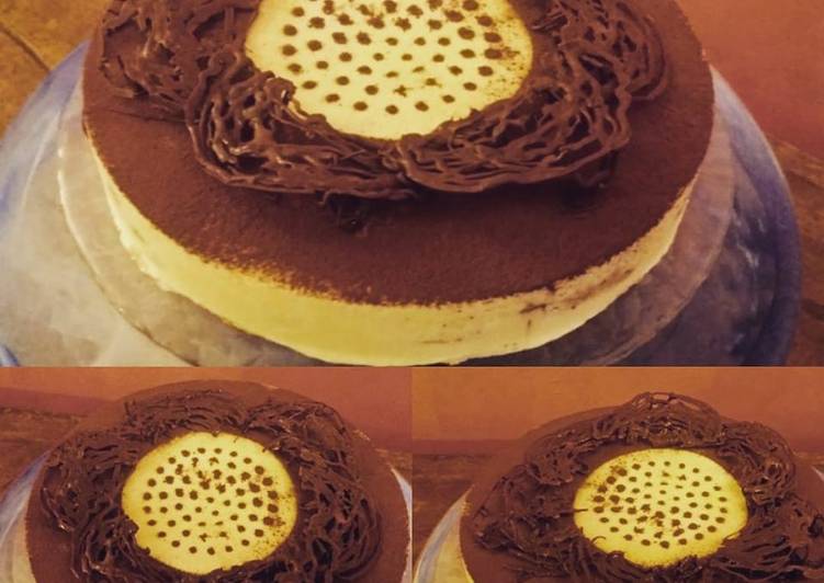 TIRAMISU’ MODERNO DAISY (per stampo in silicone da 24 di diametro)