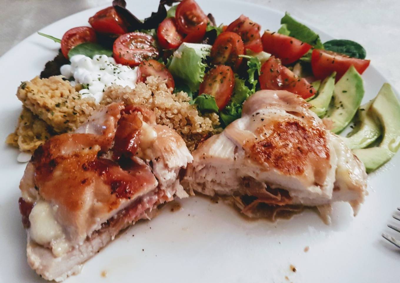 Pechuga de pollo rellena