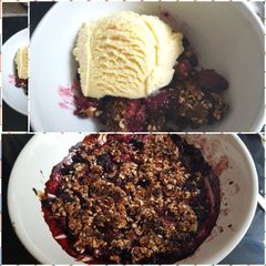 A picture of My Crisp Mixed Berries Treat.