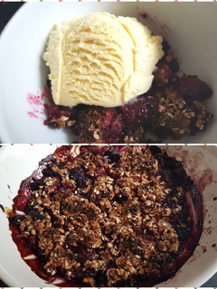 A picture of My Crisp Mixed Berries Treat.