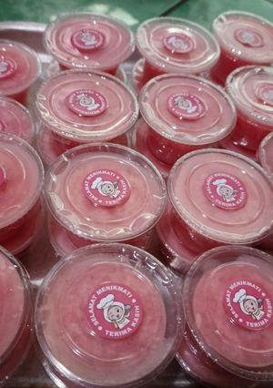 Foto resep Puding Cup Stroberi