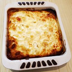 A picture of Oven baked Macaroni.