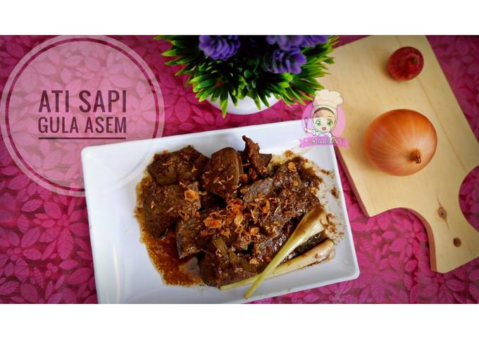 Hati Sapi masak Gula Asem