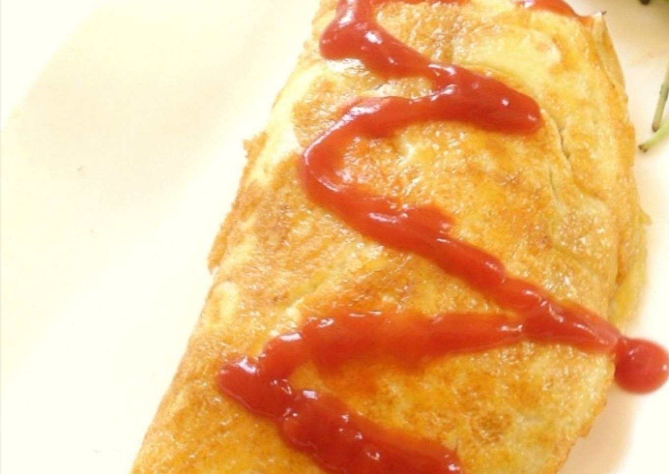 Omelette facile au riz [recette japonaise]