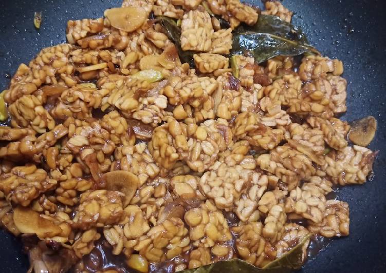 Tumis tempe petai kecap