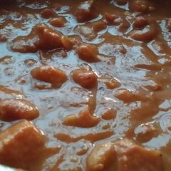 A picture of Iz's Mustard Chili.