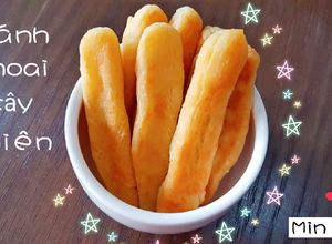 Hình của món Bánh khoai tây chiên bơ cho bé ăn dặm.