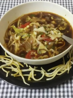 A picture of Veg. Thukpa Soup.