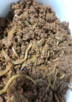 A picture of Mince meat 🥩 for filling.