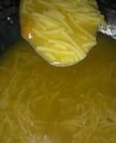 Sopa reciclada con fideos         
