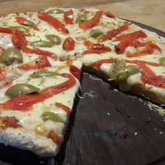 Una foto de Pizza integral