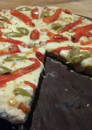 Una foto de Pizza integral