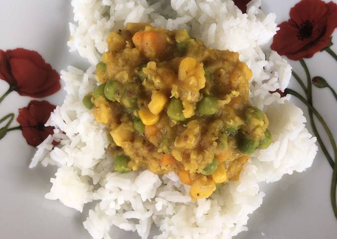 Step-by-Step Guide to Prepare Speedy Lentil vegetable curry