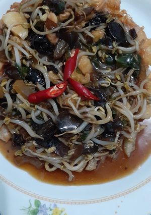 Foto resep Kwetiau dadar siram