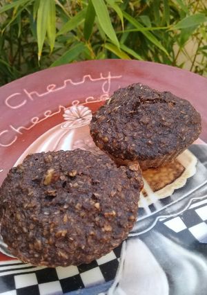 Una foto de Muffins de avena y cacao