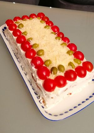 Sós torta recept fotója
