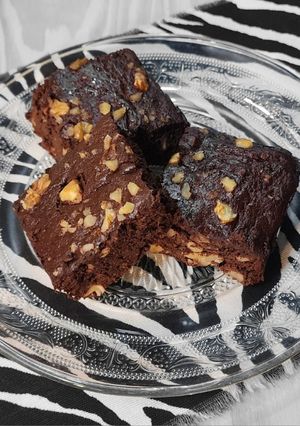 Una foto de 🍫🍌Brownie "fit" 🍫Sin harina, sin azúcar, sin lactosa 🍫Rápidos y fáciles 🍌🍫