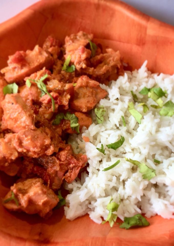 Una foto de Pollo tandoori (chikitiki style) #fácil #sano