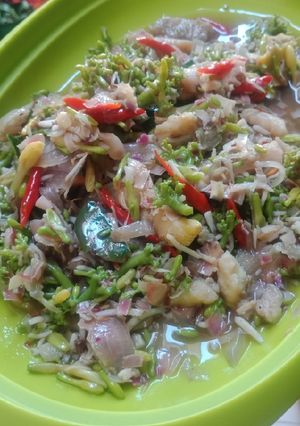 Foto resep Tumis Bunga Pepaya Kecombrang dengan Dori dan Teri
