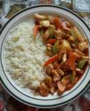 Pollo a la V8