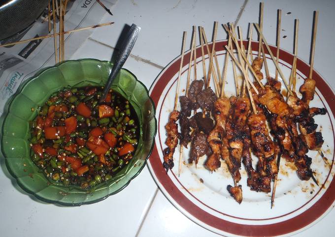 Resep Sate Ayam Bumbu  Kecap Anti Gagal