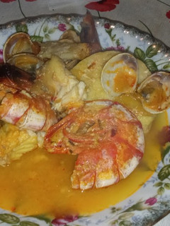 Una foto de Cazuela de pescado picantita