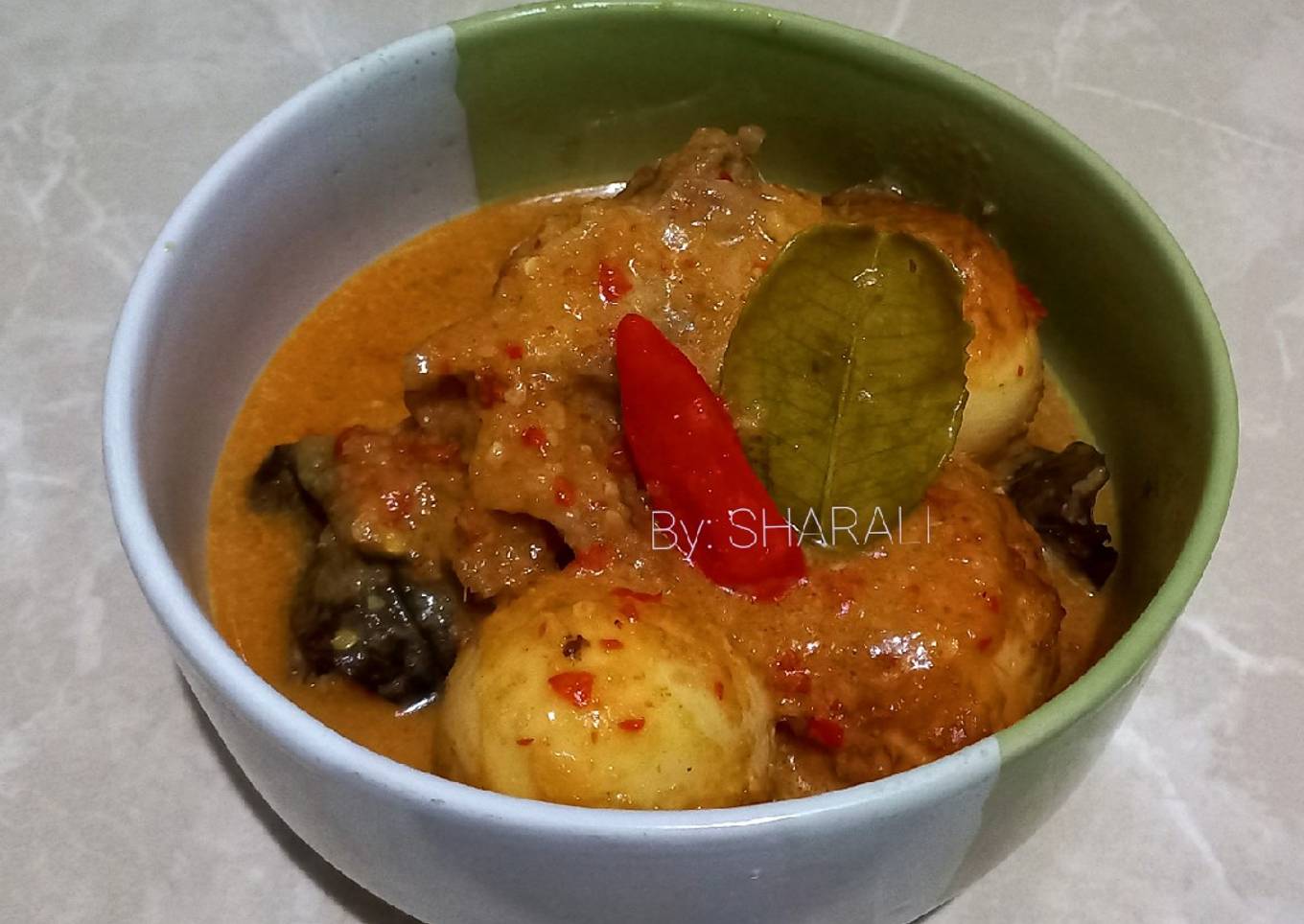 Gulai Ayam dan Telor Simpel