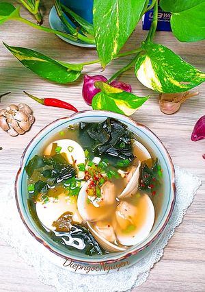 Hình của món Canh Miso nghêu.