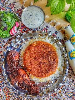 عکسی از دستور مرغ رب اناری