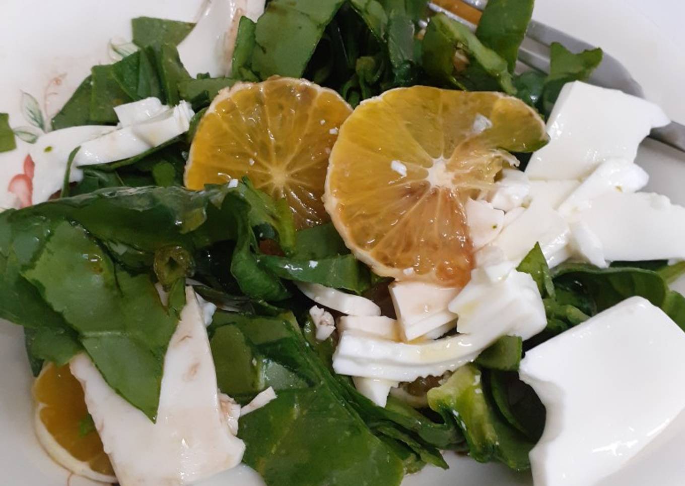 Ensalada de espinacas frescas