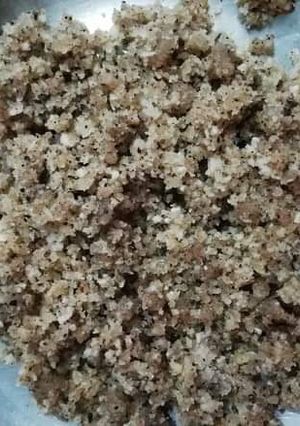 A picture of Coconut churma.