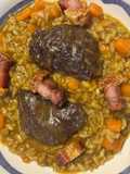 Arroz Meloso De Carrillera y Torreznos de Soria con Boniato !!!!